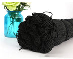 3/4/5/6/8MM Black Strong Elastic Cord Rubber Band Sewing Clothing Craft Supplies Elastic Band Elastics Rope Bands Accessories