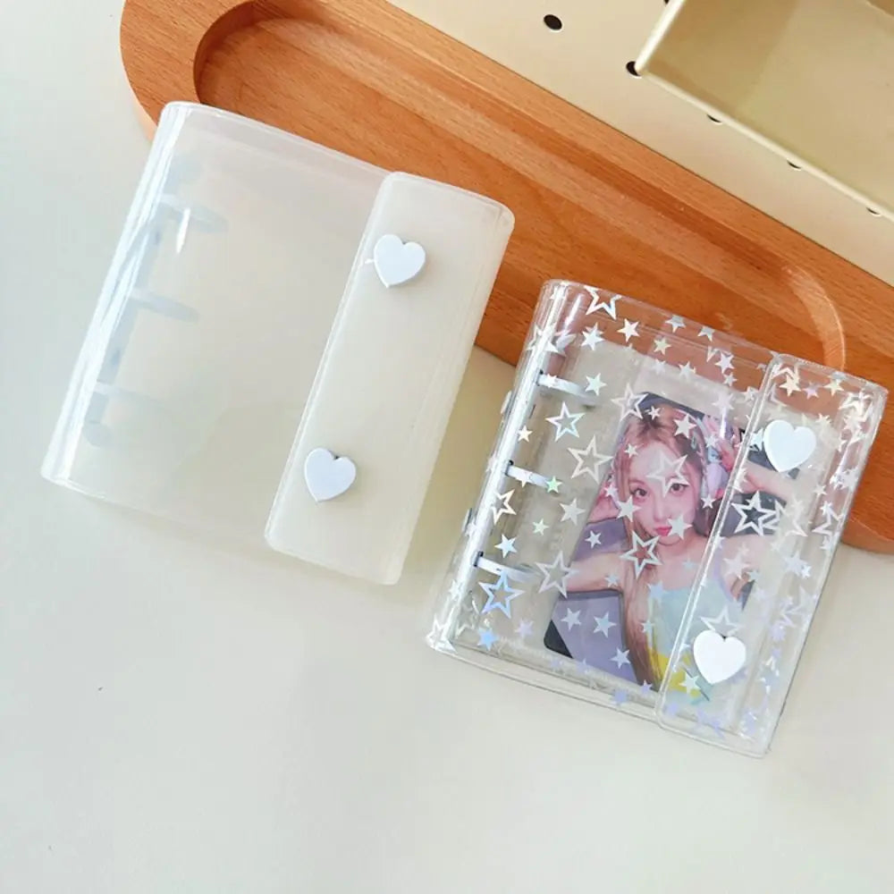 Home Decor A8 Binder Photo Album Cover 3 Holes Waterproof Kpop Photocard Holder PVC Clear Idol Card Collect Book