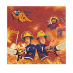 108*180cm Fireman Sam Party Supplies Disposable Tablecloth Firefighter Plastic Table Cover Fire Truck Birthday Decoration
