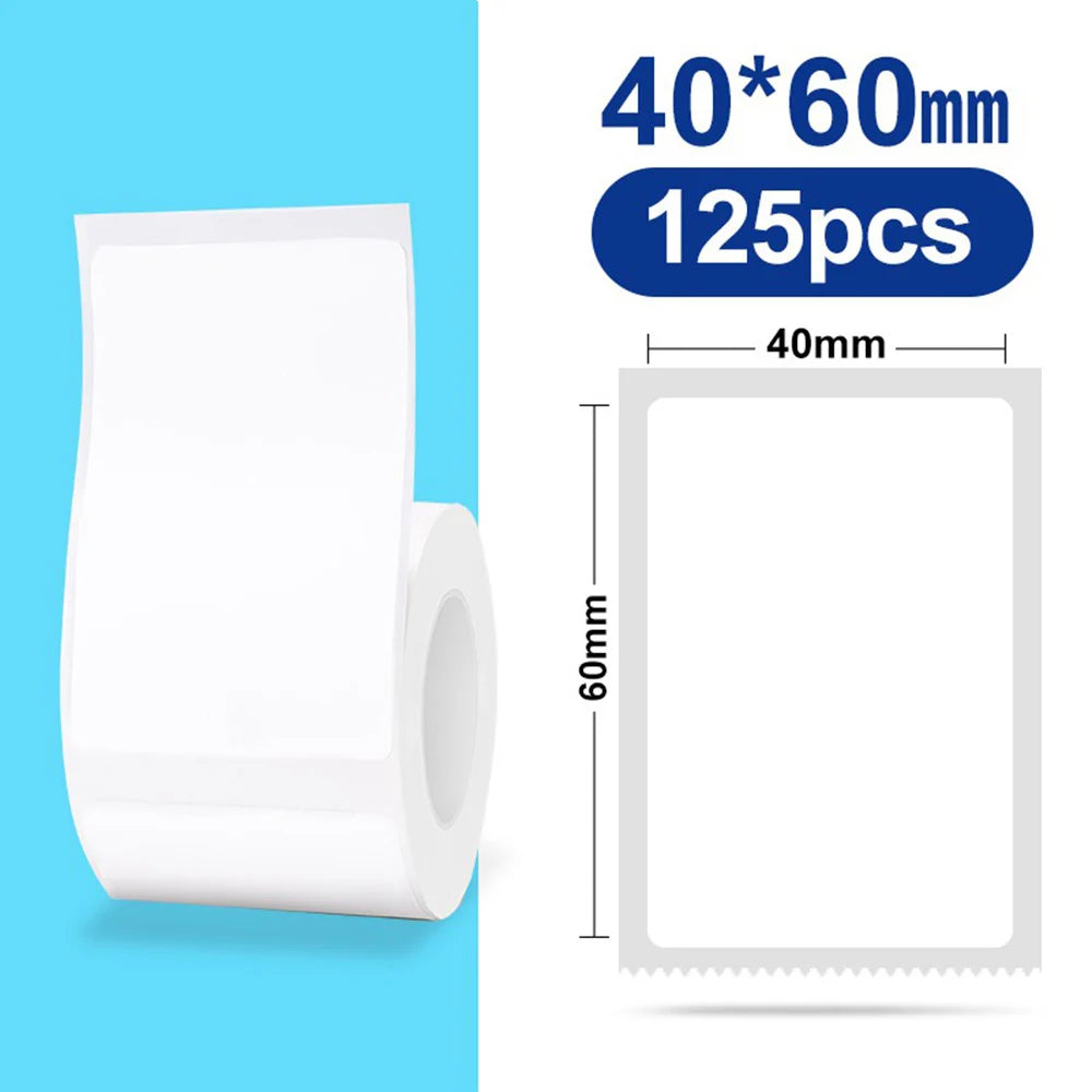 Original Niimbot B21/B3S/B1/B203 Colorful White Transparent Label Sticker  Self-adhesive Waterproof  Price Tag Thermal Paper
