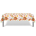 130*220cm Pizza PE Table Cover Birthday Party Decorations Plastic Tablecloth Disposable Party Supplies