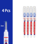 4-80Pcs 2cm Waterproof Long Head Markers Deep Hole Marker Pen for Metal Carpenter Red/Black/Blue/Green Ink Woodworking Tools