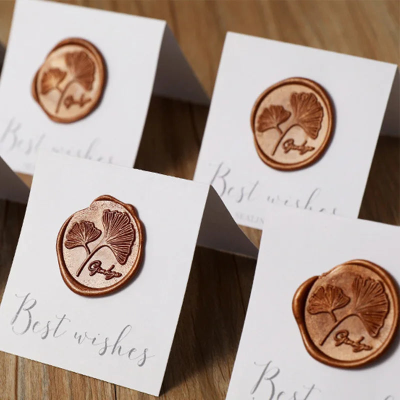 100 Pcs Vintage Wax Seal for Stamps Retro Wax Print Beads Sealing Macaron Gold Wedding Birthday Wax Lacquer for Seals Lacre