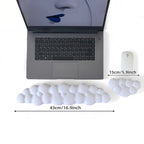 Cloud Shape Wrist Rest Pad Anti-Slip Desk Mat Memory Foam Palm Rest Ergonomic Mouse Pad Typing Wrist Rest Office Accessories