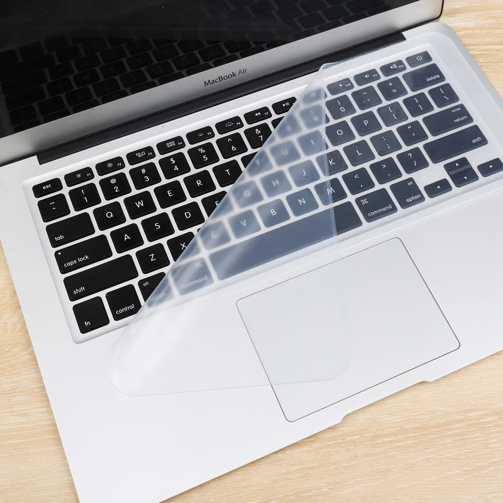 Clear Laptop Keyboard Protective Film 10/14/15.6 Inch Universal Notebook Keyboard Waterproof Silicone Full Cover Dustproof Film