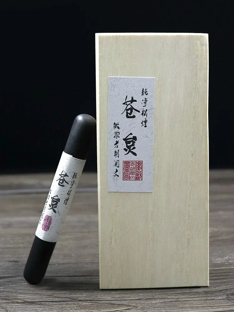 Original Chinese Painting Calligraphy Ink Stick Natural Pure Pine Soot Ink Block Grinding Ink Calligraphy Ink Bar Sumi Inkstick