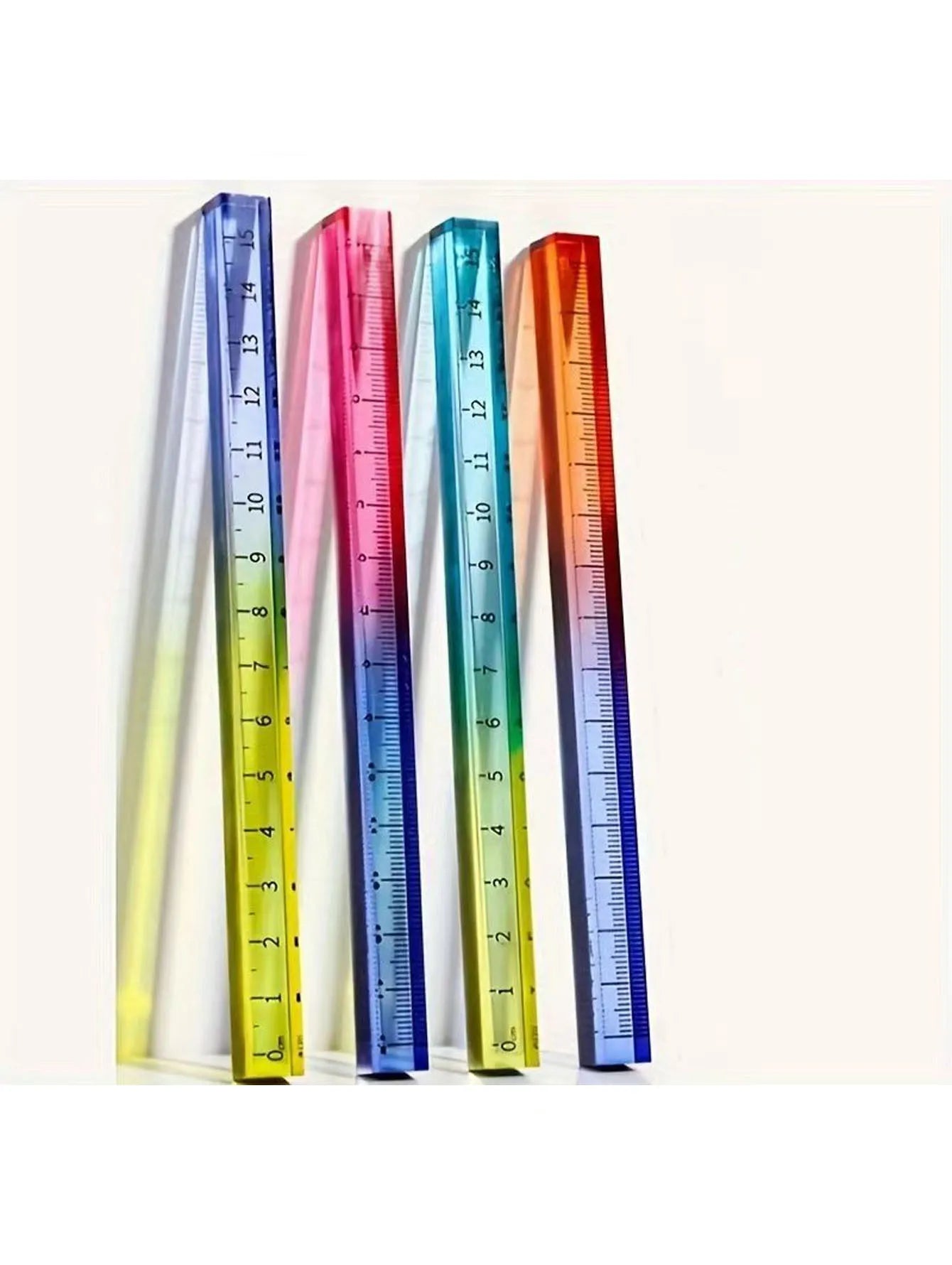 Random Color Cube Ruler Geometry Drawing Tool for Learning Stationery Drawing Measurement Mathematics Teaching Aids