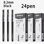 M&G 0.2mm ultra-fine gel pen; student-use ultra-fine needle pen; financial note-taking signature pen,illable, black