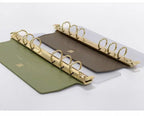 Side insertion Loose leaf book board Metal binder 6 holes Clip File Folder shell Notebook Ring Binder buckle Planner Agenda