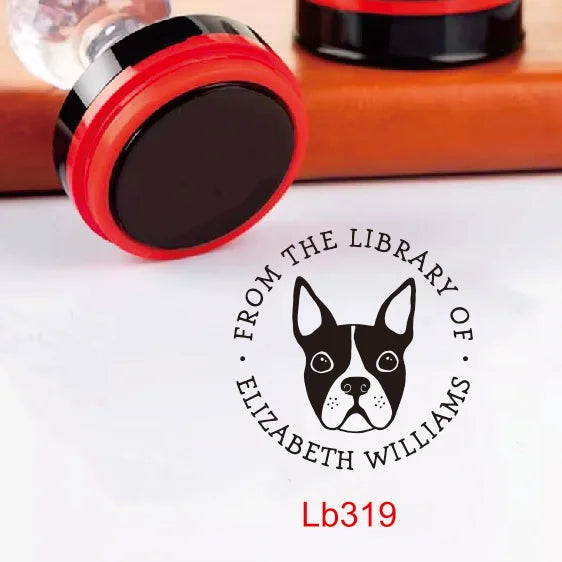 Custom Book library ink Stamp Personalized Self Inking Wedding Stamp Customized Photosensitive Seal Invitation name letter logo
