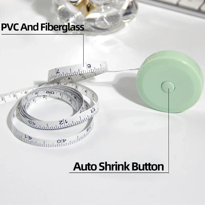 1/3/5PCS Portable Double-sided Tape Measure Retractable Mini Tape Measure for Weight Loss Medical Body Measurement Tailor Tool