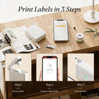 Niimbot D110 Smart Portable Label Printer Mini Pocket Thermal Sticker Maker Self-adhesive Label Papers For Office Home USE