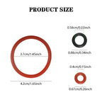 50PCS Silicone O-Ring Seals Maintenance Set Compatible With Jura C D E F S X ENA GIGA Series Coffee Machines