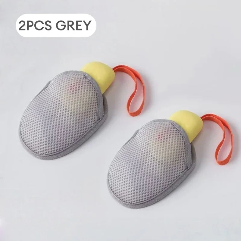 1~8PCs Soap Pocket Bag Soap Saver Pouch Body Scrubber Rough Sponge Exfoliator for Bath Shower Mesh Bar Soap Foam Lather Pouch