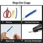 580/328/127PCS Heat Shrink Tubing Wrapping Kit 2:1 Shrinkable Wire Shrinking Wrap Tubing Wire Connect Cover Protection Sleeving