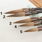 Calligraphy Brush Pen with Gift Box Traditional Chinese Painting Calligraphy Brushes Set Mixed Hair Regular Script Brush Art Pen