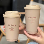 Milk Tea Cup Thickened Paper Cups Hot and Cold Tea Drinks with Lid High-end and Classy Good Sealing Performance Leak-proof