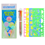 Multi Shaped Painting Ruler Spirograph Magic Drawing Template Oval Geometric Curve Pattern Multifunctional Stationery Gifts ZYF