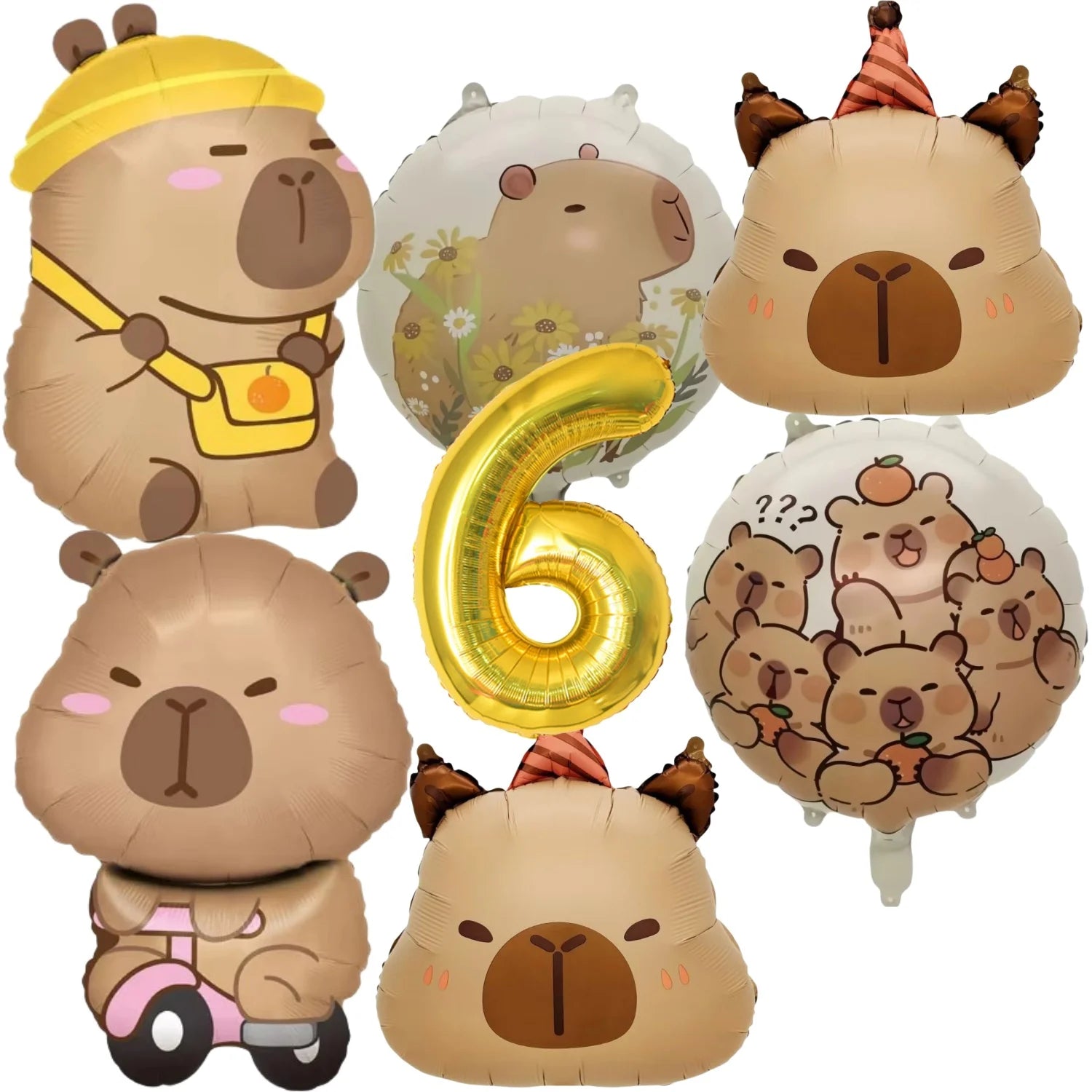 Birthday Decoration Capybara Birthday Invitation Card Cup Tablecloth Plate Napkin Poster Baby Shower Birthday Girl Party Favors