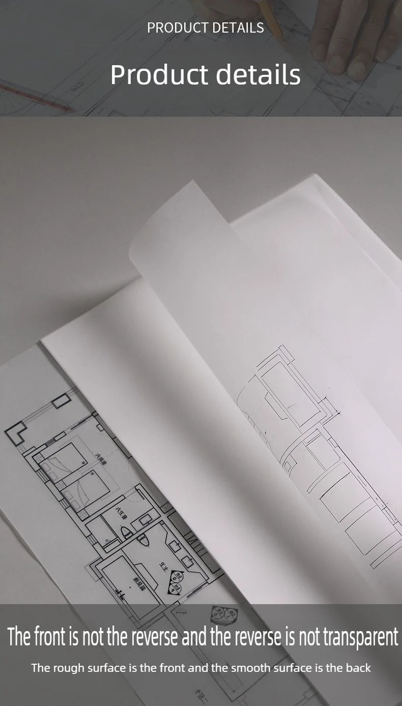 500/50 Sheets Tracing Paper A5 A4 White Translucent Sketching Papers Drawing For Drawing Art Paper Office School Art Supplies