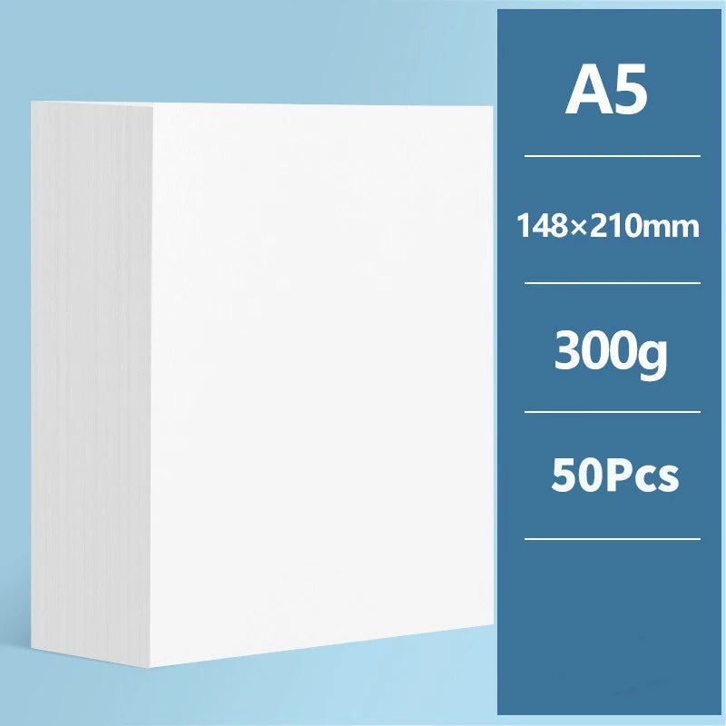 10/50 Sheets A4 Heavy Color Oil Painting Stick Special Paper Square 16k/32k Thickened 300g Soft Crayon Art Sketch Blank Paper