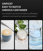Kitchen Powerful Stirrer Milk Frother Handheld Foam Maker for Lattes,Whisk Drink Mixer for Coffee Electric Egg Beater