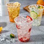 50/100PCS Disposable Transparent Plastic Cups Household Drinking Cups Fruit Juice Coffee Ice Crea Birthday Party Utensils