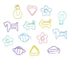 10Pcs Creative Metal Paperclips a Pack Student Candy Color Bookmark Clip Student Stationery School Office Supplies