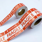 300/600pcs Fragile Stickers "Handle with Care" Packaging, Paper Labels for Safe Shipping Cartons Boxes, Moving,Glass Packages