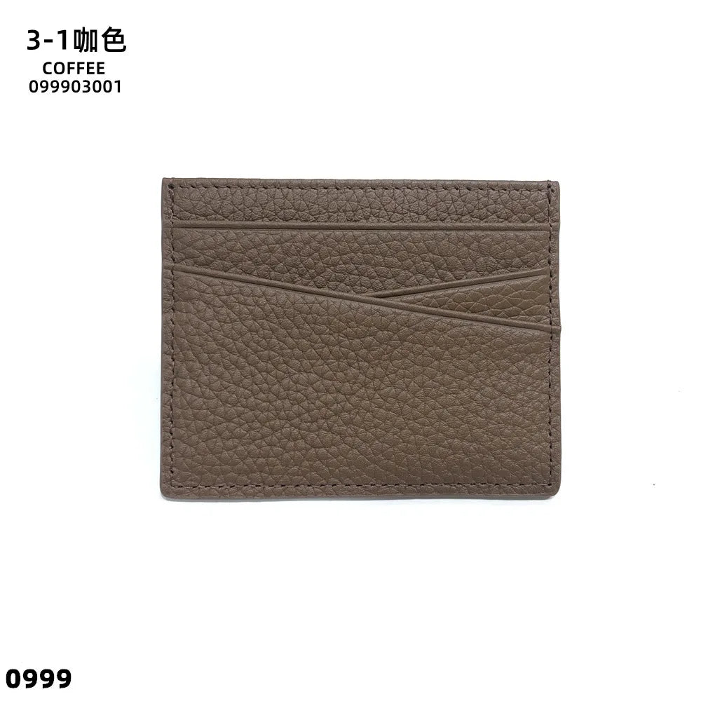 Genuine Leather Card Holder Woman Custom Name Designer Wallet Slim Luxury Card Wallet Man Engrave Initials Business Coin Purse