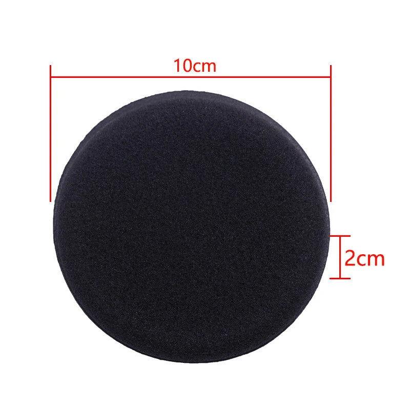 12Pcs Round Car Waxing Polish Wax Foam Sponge High Density Applicator Pads Cleaning Sponge Auto Detail Washing Car Cleaning Tool