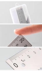 Deli 4Pcs Student Stationery Set Triangle Ruler Straight Ruler Grid Ruler Angle Measuring Tool Aluminum Alloy Material