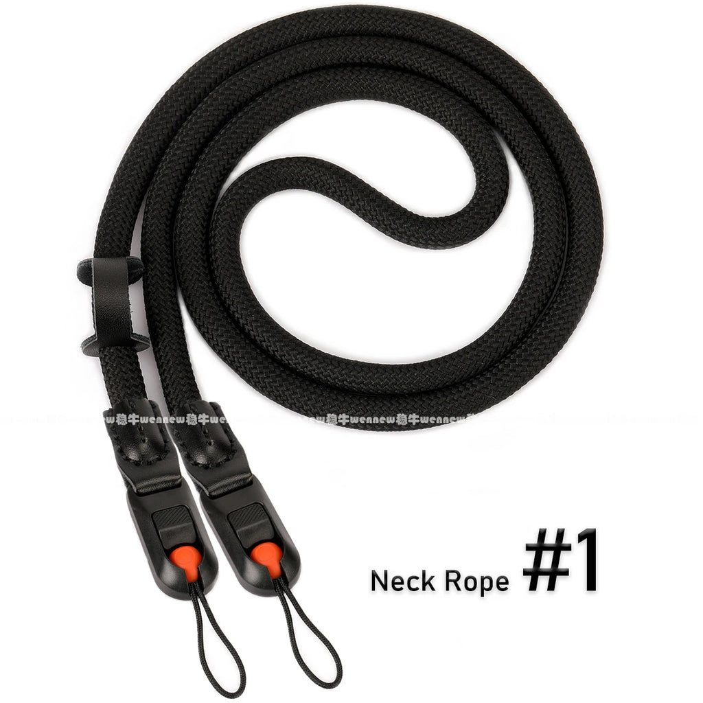 Quick Release Beads Round Rope Camera Shoulder Strap Lanyard for Canon Nikon Panasonic Sony Fujifilm Neck Strap Wrist Strap