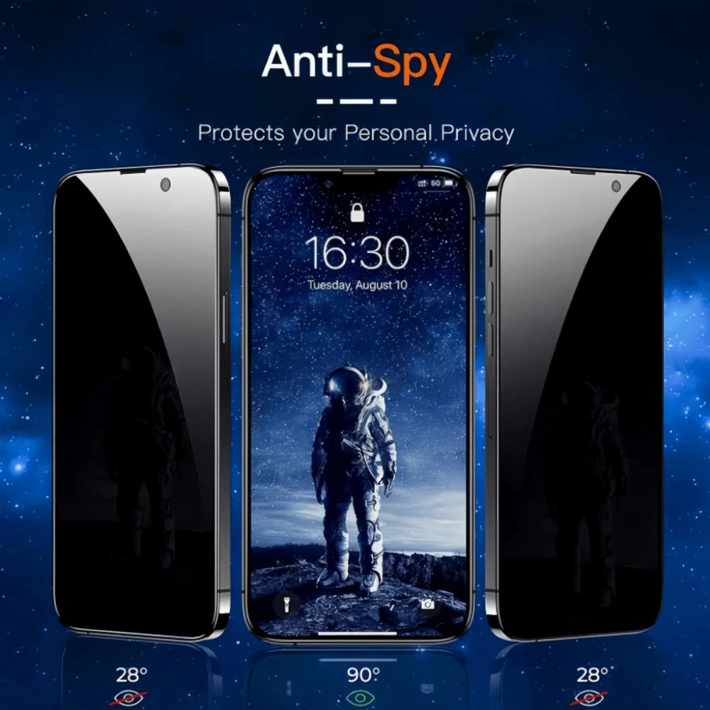 NNBILI 5Pcs Dust Free Installation Privacy Screen Protector for IPhone 17 Pro Max  16 15 14 13 12 11 Pro 17e 16e Anti-spy Glass
