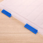 Transparent Thicken A4 File Box Plastic Office Document Sorting Storage Box Buckle Design Book File Archive Seal Boxes Organizer