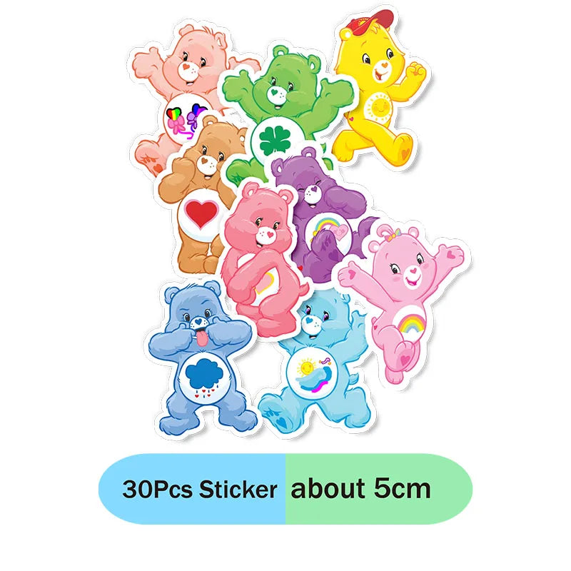 Care Bears Rainbow Bear Theme Birthday decorations table decoration & accessories plates sticker children Party supplies