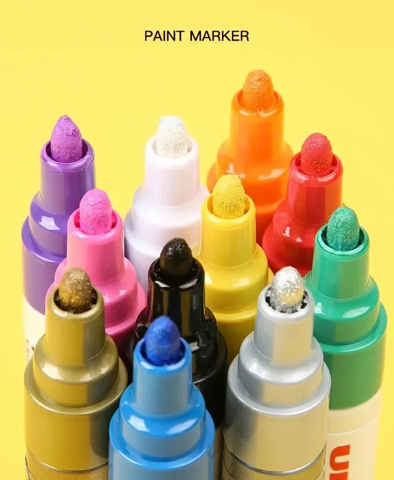 1pcs Japan UNI Paint Marker PX-21 Color Oil-based Permanent 0.8-1.2mm Tire Touch Up Painting Waterproof Graffiti Art Supplies