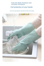 3342 Kitchen Dishwashing Gloves Thickened Durable Waterproof Cleaning Housework Women'S Laundry Latex Rubber Gloves