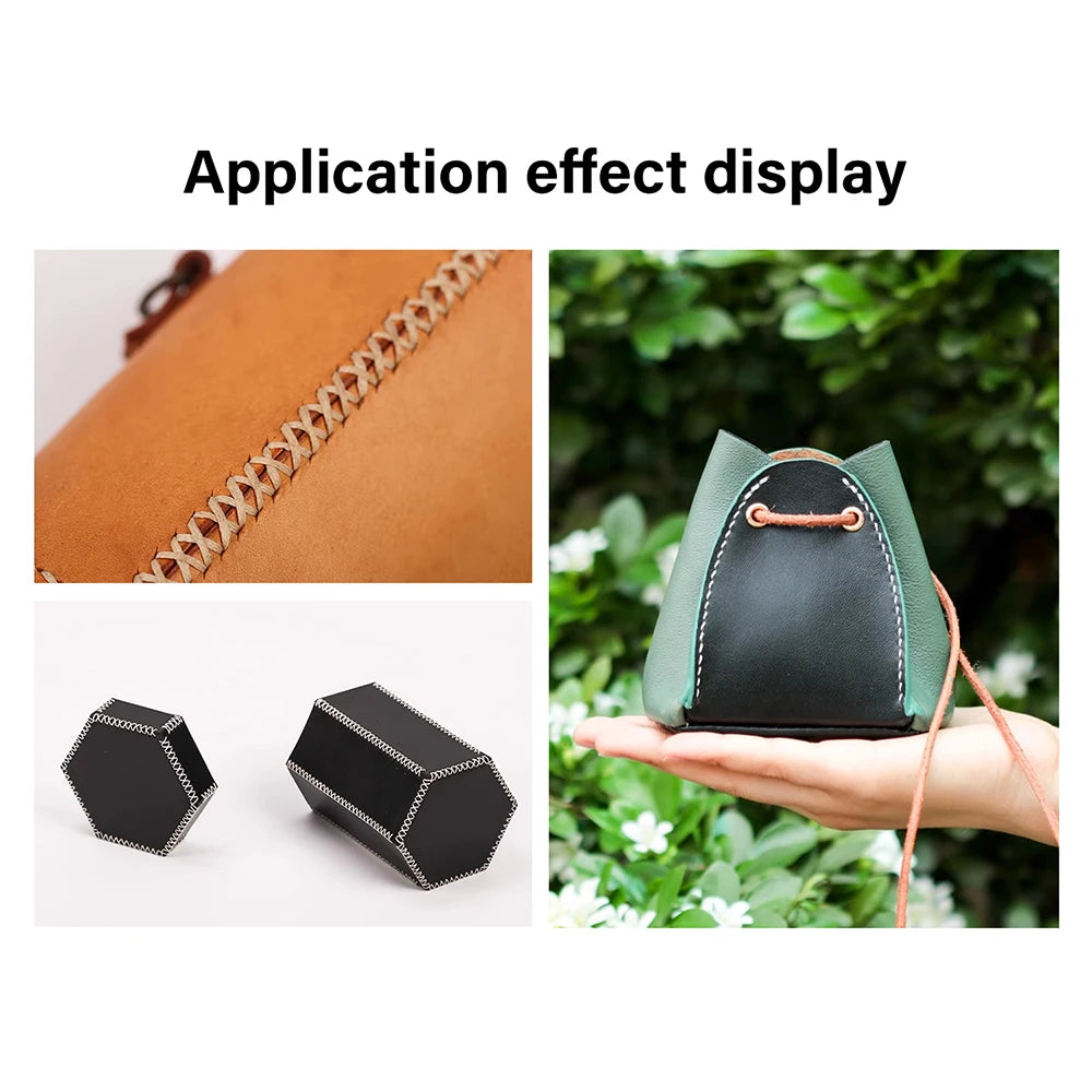 WUTA 3G Leather Punches Head Replaceable Pricking Iron Removable Diamond Olive Round Hole French Style Chisel DIY Craft Tools