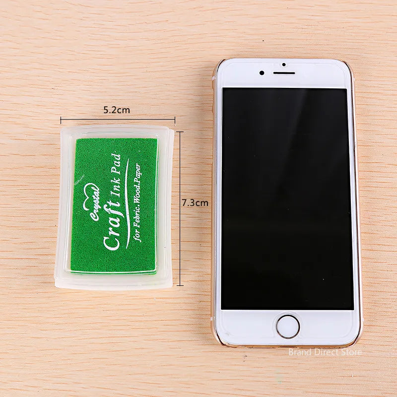 Ink Pad Ink Stamp Pad for DIY Craft Rubber Self Inking Roller Stamps Stationery Album for Scrapbooking Paper Decoration
