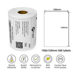 Premium quality 100 x 150 mm direct thermal paper shipping label 500 labels per roll