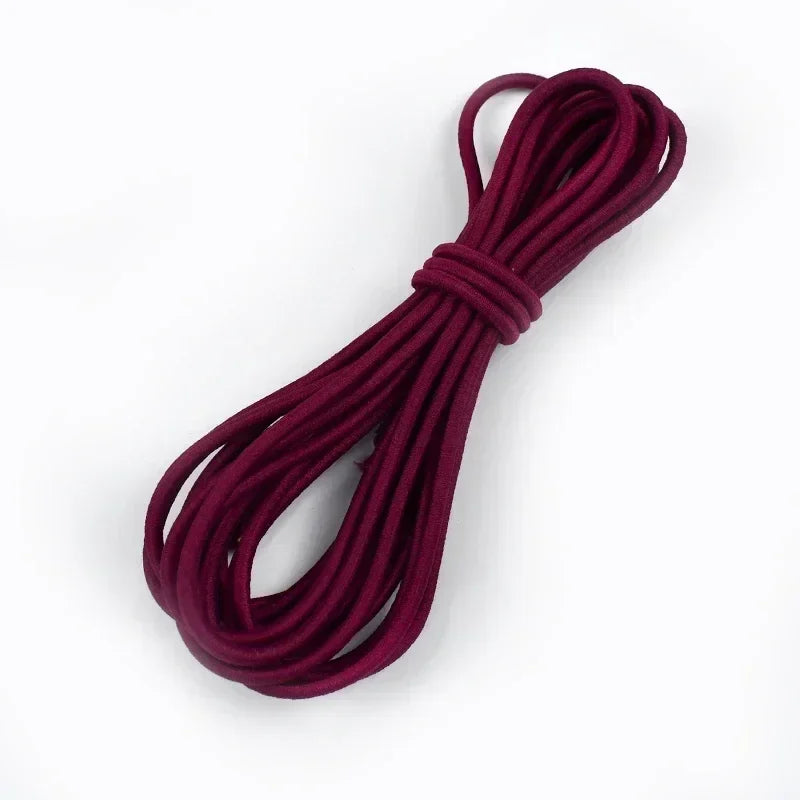 5/10/20/50M 4mm Multicolor Elastic Band Round Hair Bungee Rope Hat Drawstring Rubber Bands Clothes Spring String Cord Sewing Bia