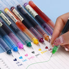 1-20Pcs Needle Type Gel Ink Pens Black/Blue/Red 0.5mm Liquid Ballpoint Pen Students Stationery School Office Writing Tool