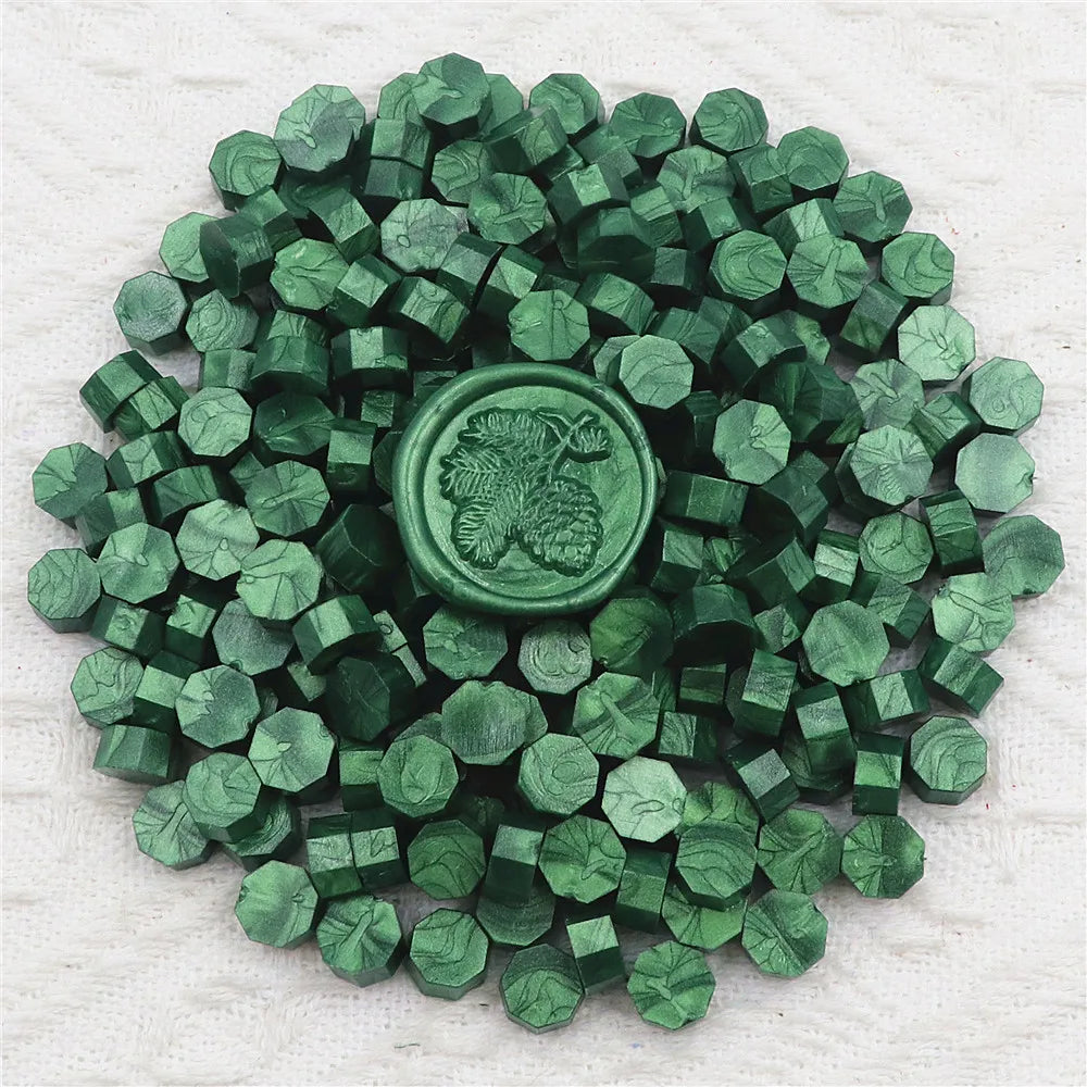 200pcs Octagon Sealing  Wax Beads for Wax Seal Stamp for Scrapbooking Cards Envelopes Wedding Invitations Gift Packaging