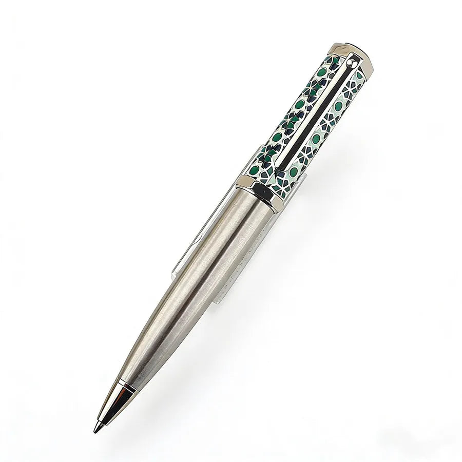 Luxury Metal Rollerball Pen 0.7mm Blue Ink Steel Gold Business Signature Pens for School Office Writing Supplies Stationery