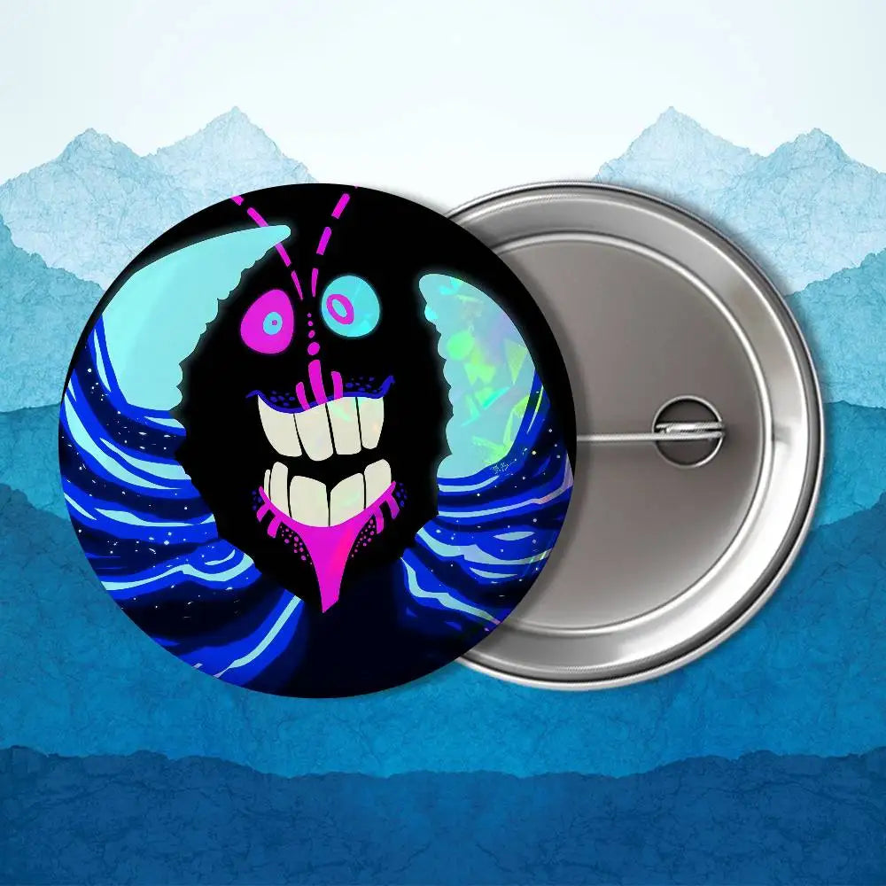 Heihei blakc Moana name Tamatoa Badge on Backpack Clothes decoration Tinplate Round Brooch Funny Custom Gifts for Friend