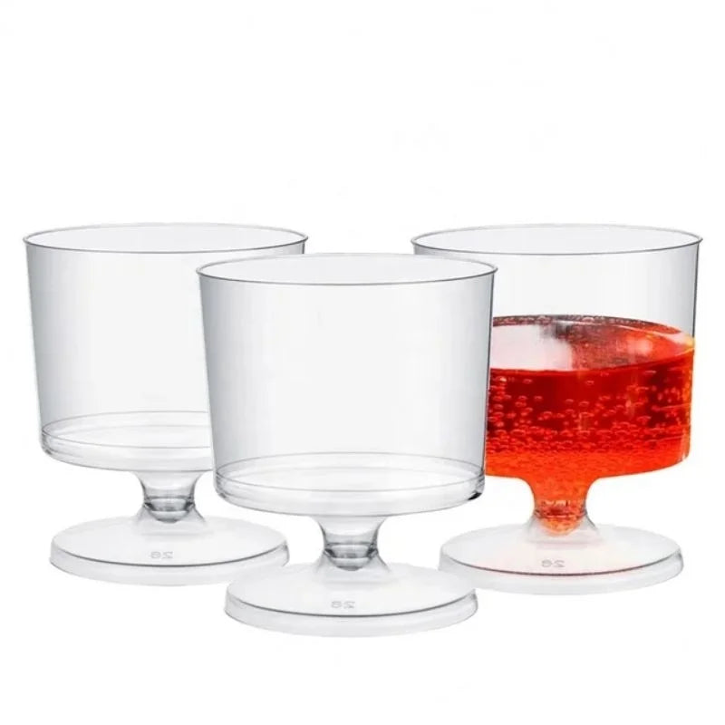 20pcs Disposable Dessert Cups Jelly Yogurt Cake Plastic Cup Transparent Baking Tools Food Container Party Decorative Tableware