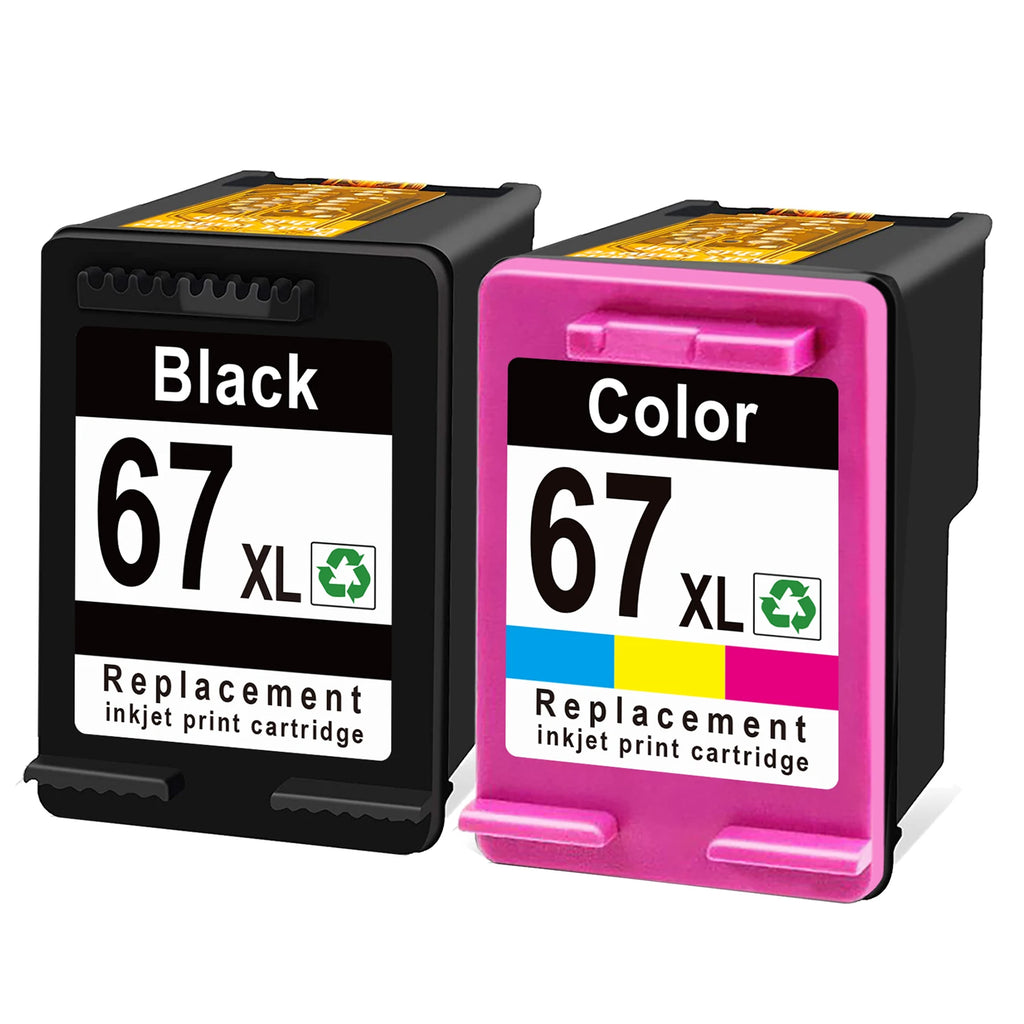 ShinColor Compatible 67XL Ink Cartridges for HP67XL for HP Deskjet 2700 Ink Cartridge for Envy Series 4200 6020 6030 6400 6430