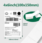 100mm Direct Thermal Labels 100/500 pcs Per Stacked Strong Adhesive Labels Resistant to Water Grease For shipping label 4inch