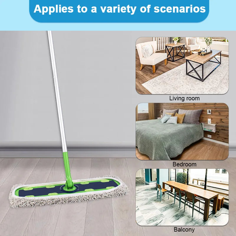2pcs Reusable Microfiber Mop Pads for Swiffer Sweeper XL Dry Sweeping Wet Mop Cloths Replacement Sweeping Mopping Pad Refill